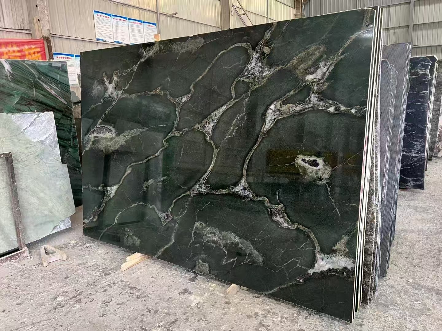 Lotus Green Marble Tiles