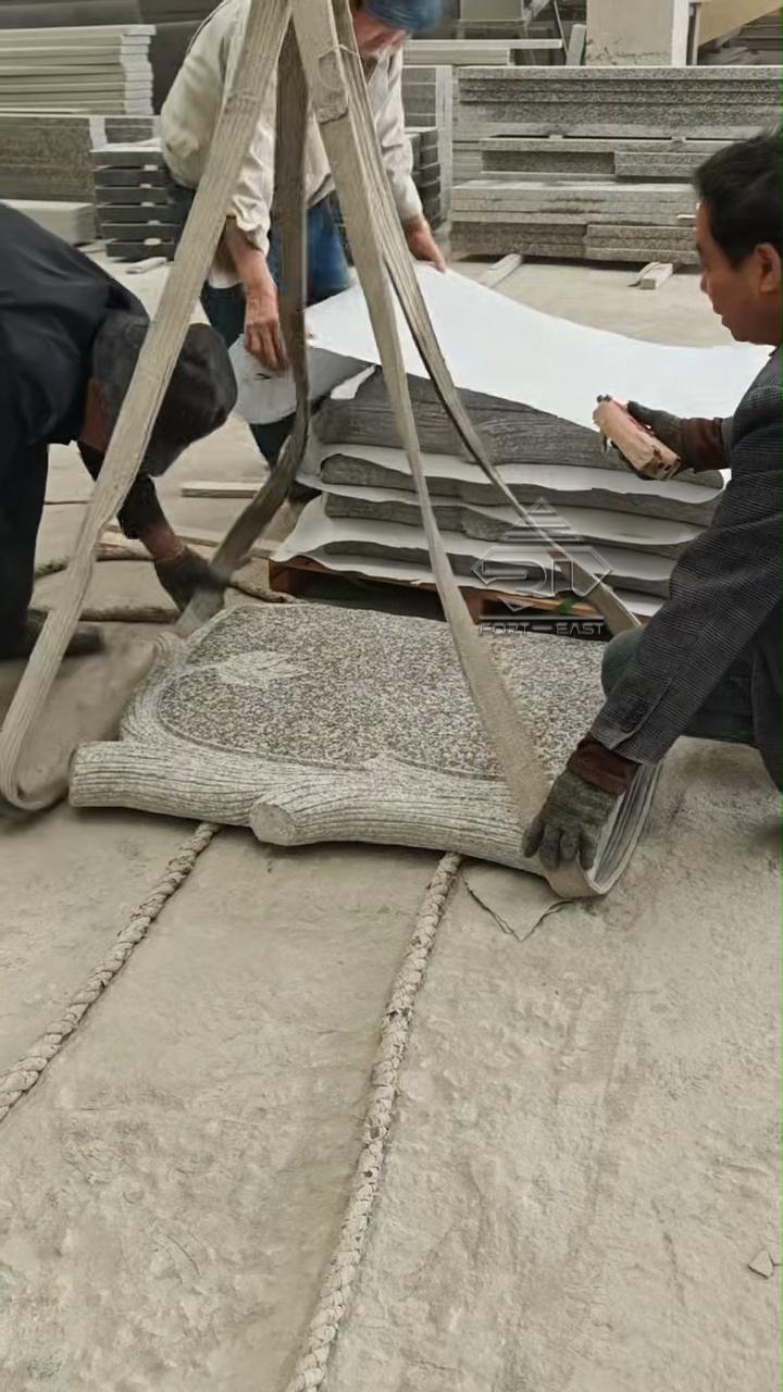 Verpackung – Schutz jedes Granitgrabsteins für den langen Transport