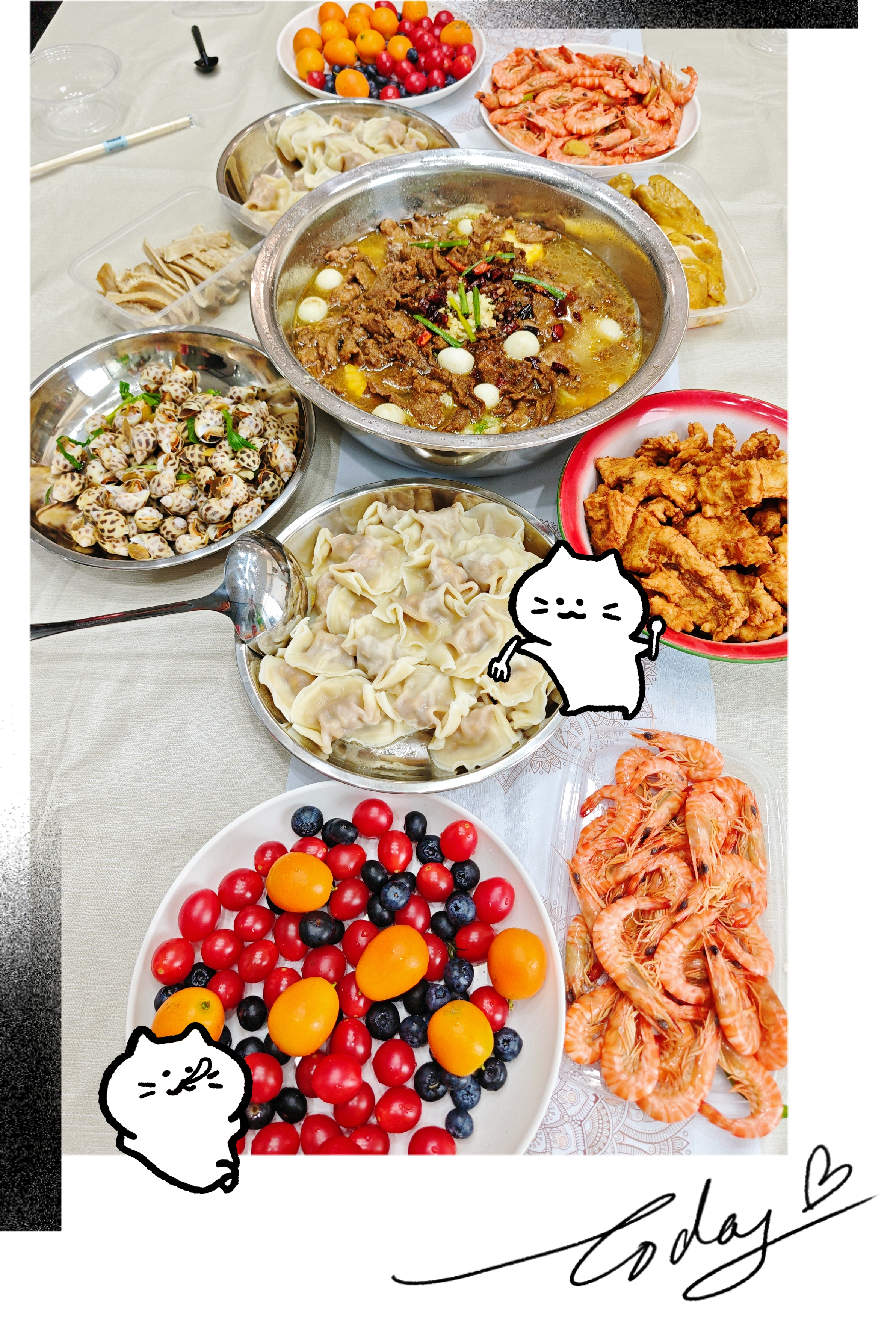 Ein gemütliches Freitagsfest: Gutes Essen, anregende Gespräche und noch bessere Gesellschaft