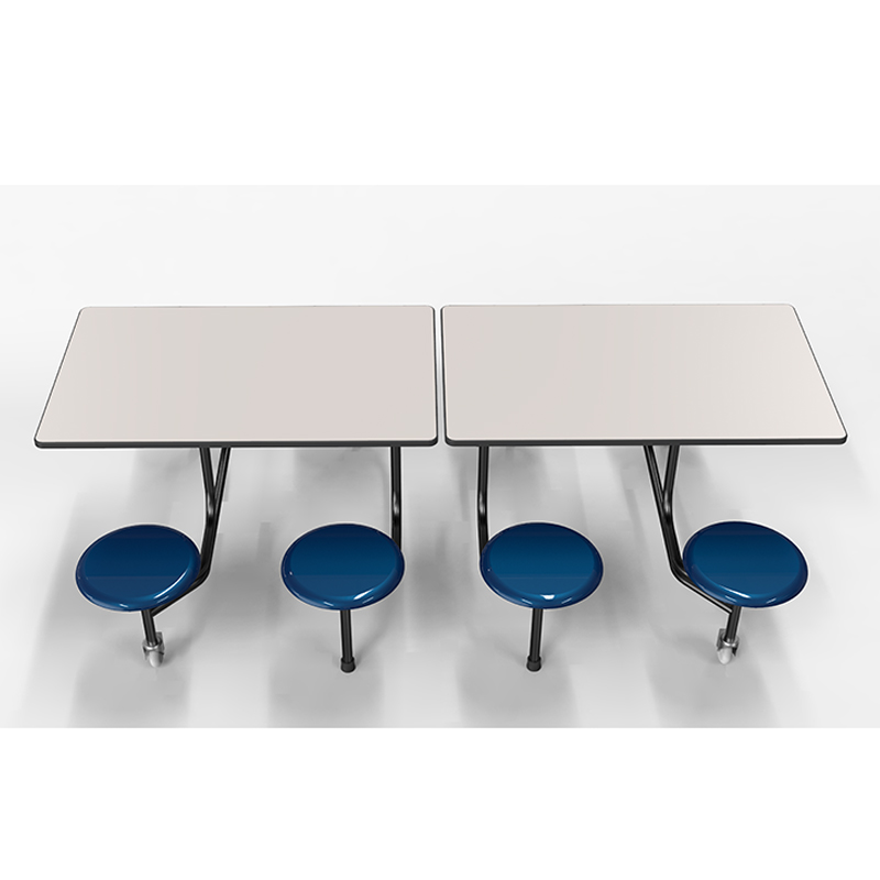 Square folding table 8 persons school dining table