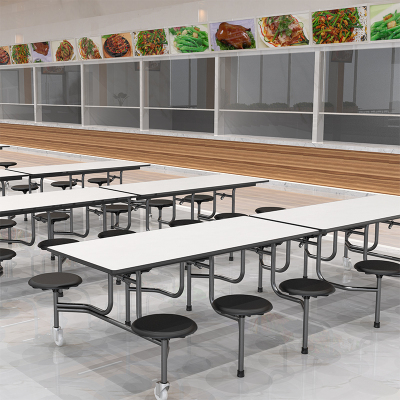 Hvit moderne utvidet spisebord for 12 personer