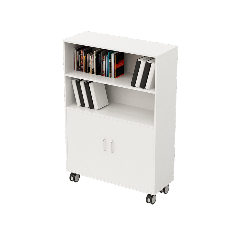 Leaning Book Shelf Locking Bookcase