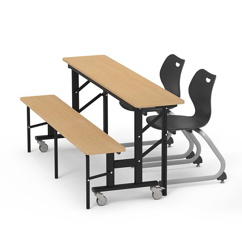 School Training Furniture Desk With Mobile Casters