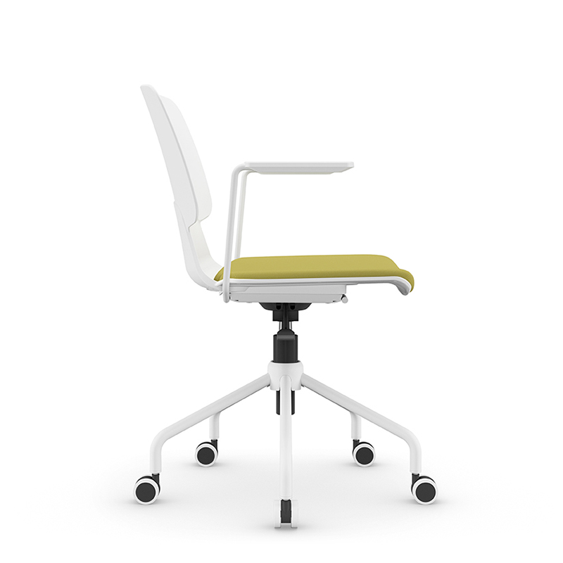 Armrest teacher chair with swivel caster