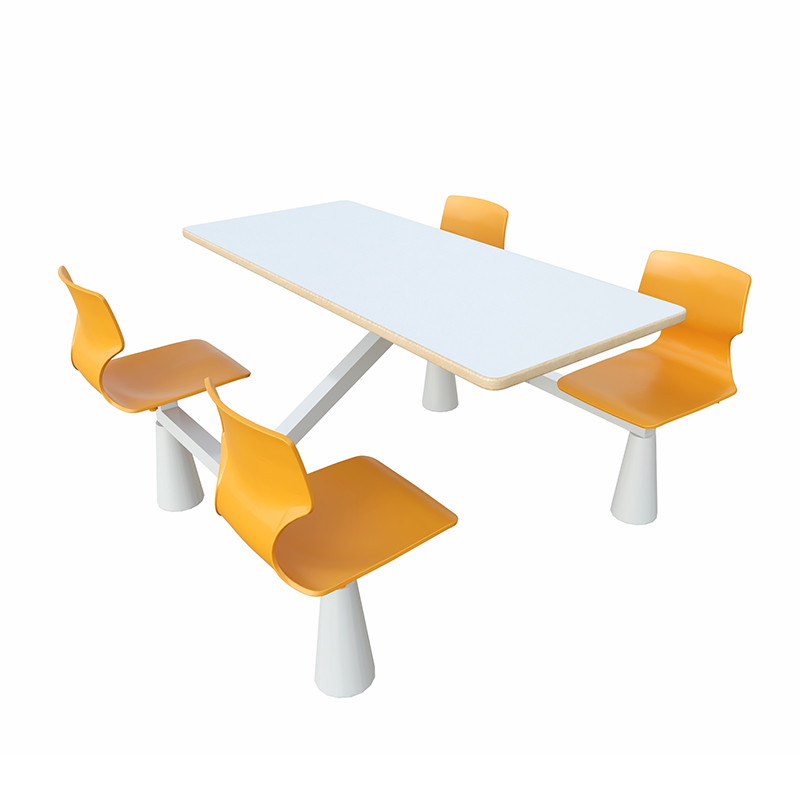 Modern integrated dining table and chair set