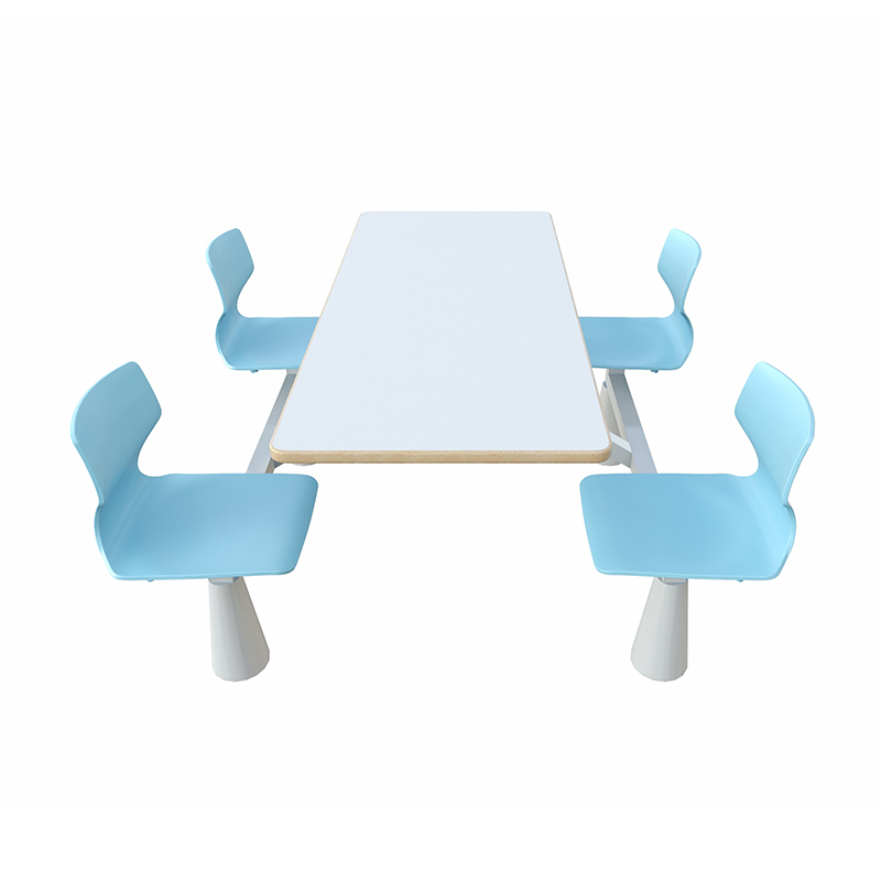 Modern integrated dining table and chair set