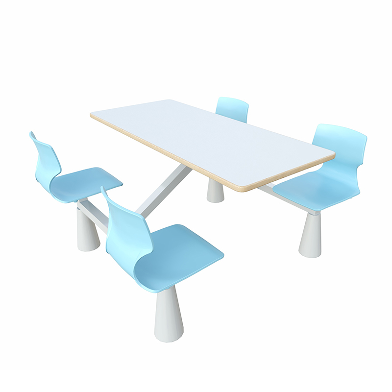 Modern integrated dining table and chair set