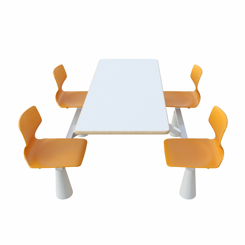 Modern integrated dining table and chair set