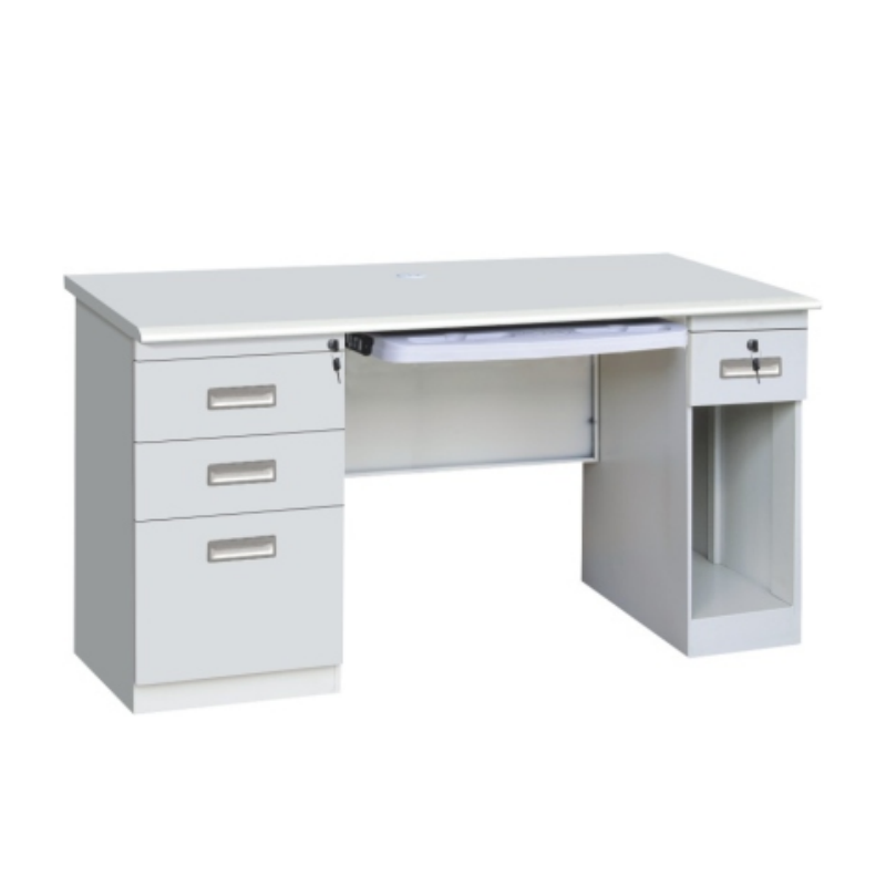 Bureau d'écriture blanc, mobilier de bureau simple et à la mode