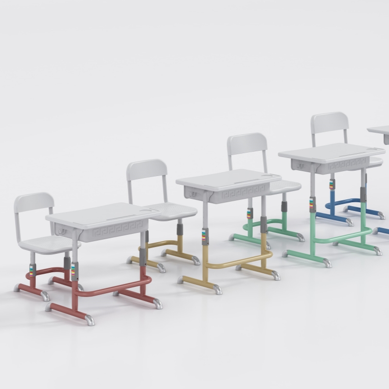 Classroom furniture adjustable desks and chairs for individual students