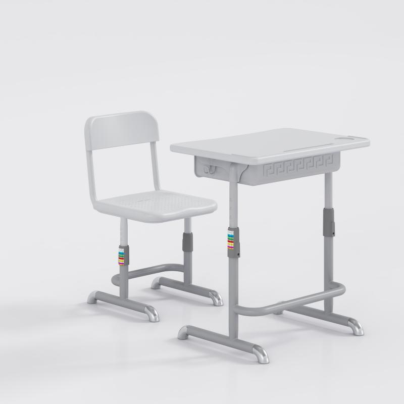 School furniture student desks chairs single seat adjustable desk