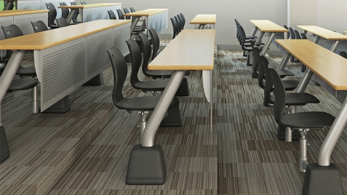 School desks and chairs