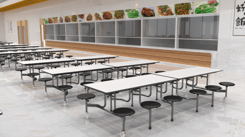 Leverans av hopfällbara matbord och stolar till skolor i Egypten