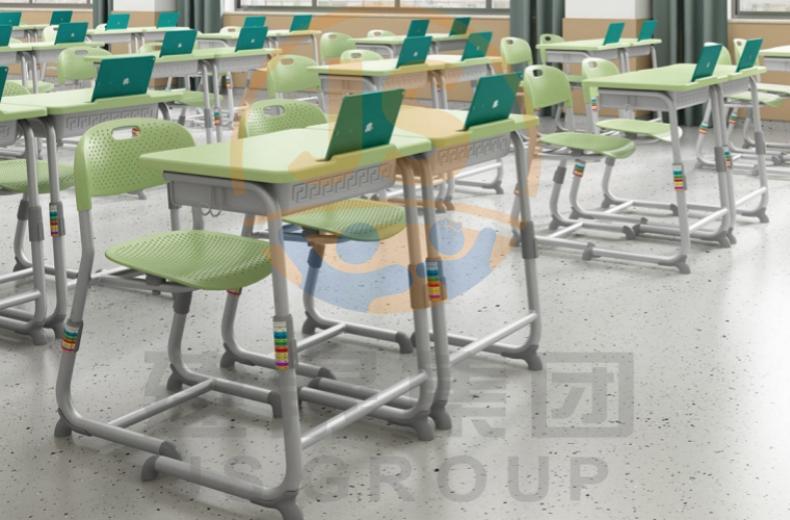 School desks and chairs