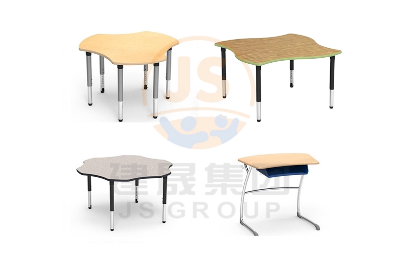 Electroplated desks and chairs