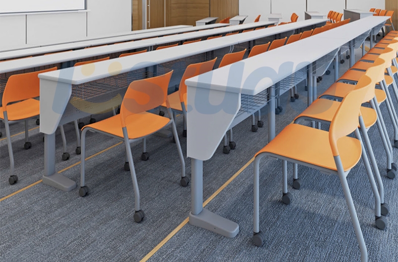 student desks and chairs