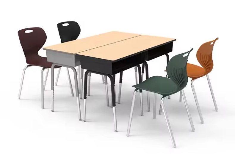 Armless school chairs