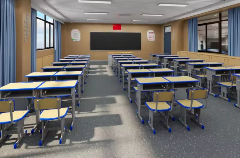 classroom desks and chairs