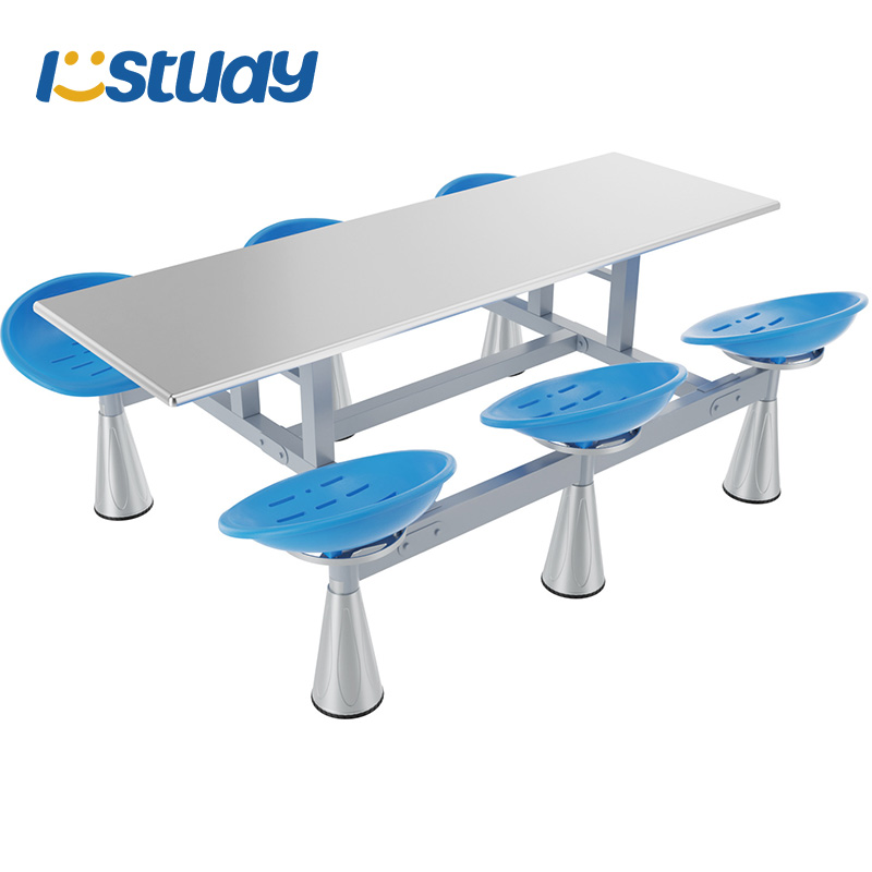ISTUDY Skolmöbler Hopfällbart Enkelt matbord och stol för flera personer