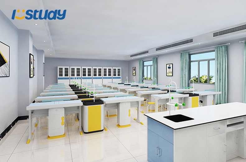ISTUDY varumärkeslaboratoriebord och stolar: Skapa en effektiv och bekväm miljö för vetenskaplig forskning och lärande