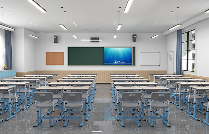 classroom desks and chairs