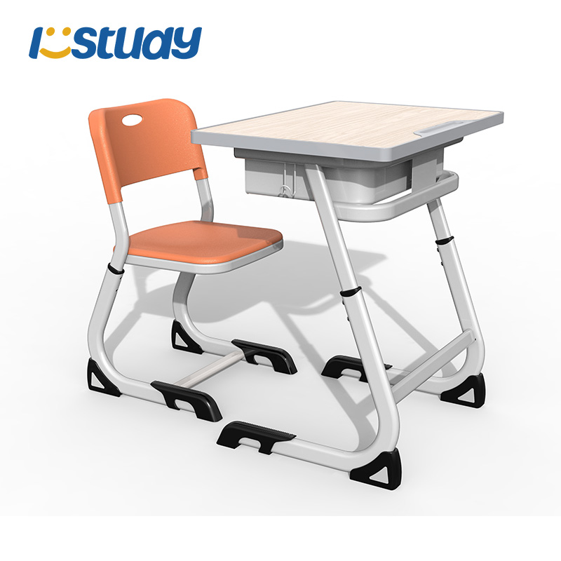 Sillas y escritorios ajustables para estudiantes en aulas