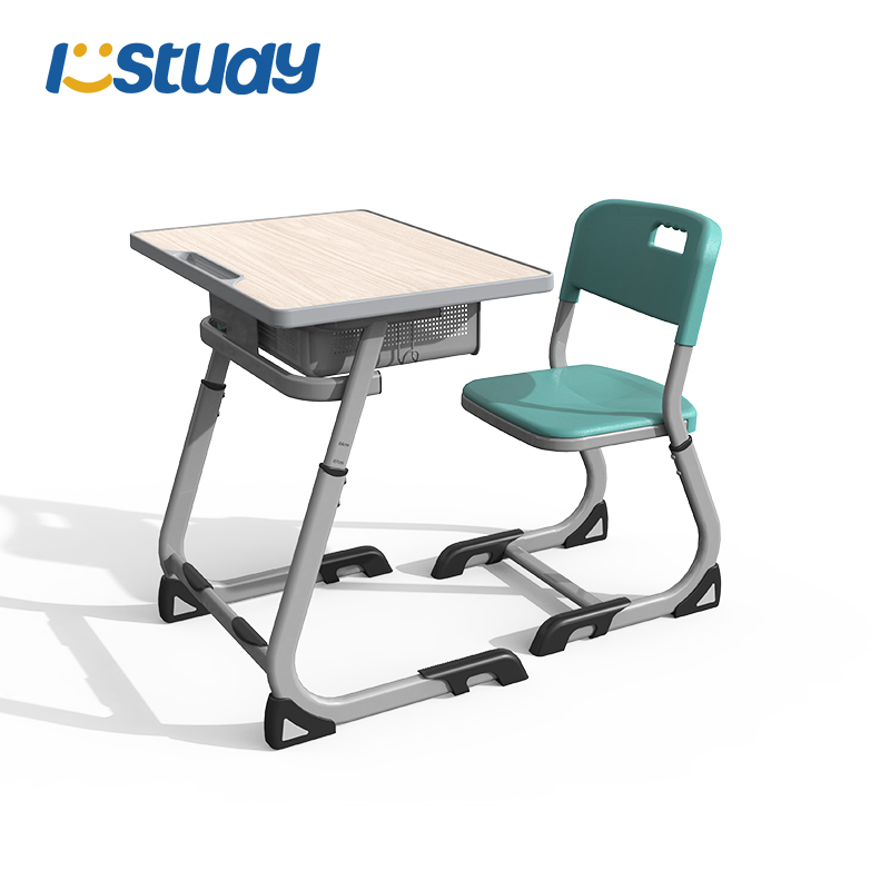 Sillas y escritorios ajustables para estudiantes en aulas