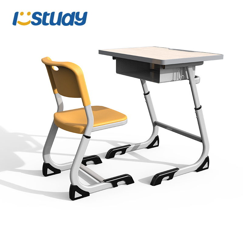 Sillas y escritorios ajustables para estudiantes en aulas