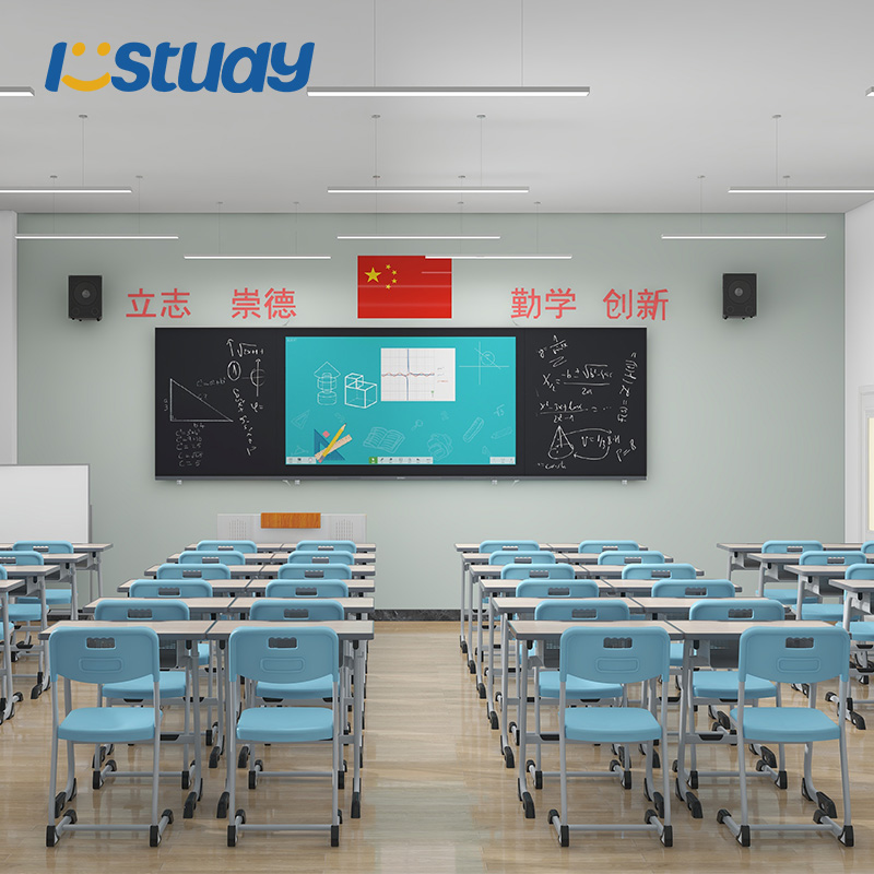 Mesas y sillas para aulas con espacio de almacenamiento
