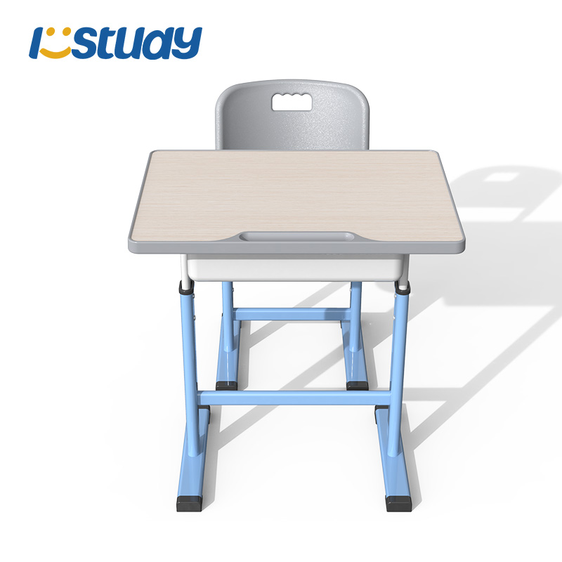 Conjunto de mesa y silla ajustable para estudiantes en el aula