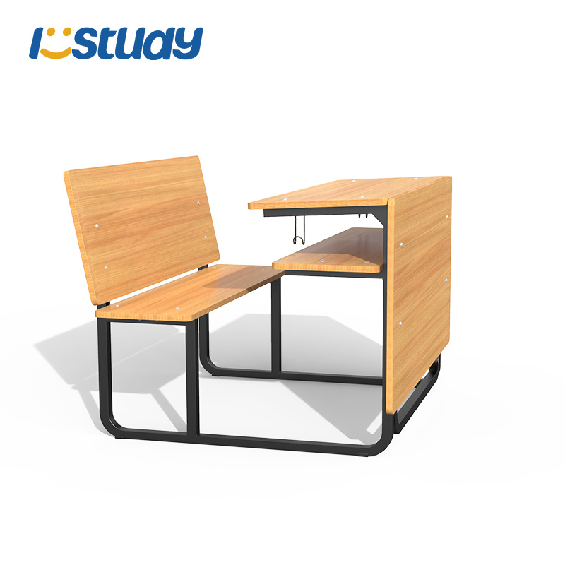 Wooden Student Classroom Bench Desk