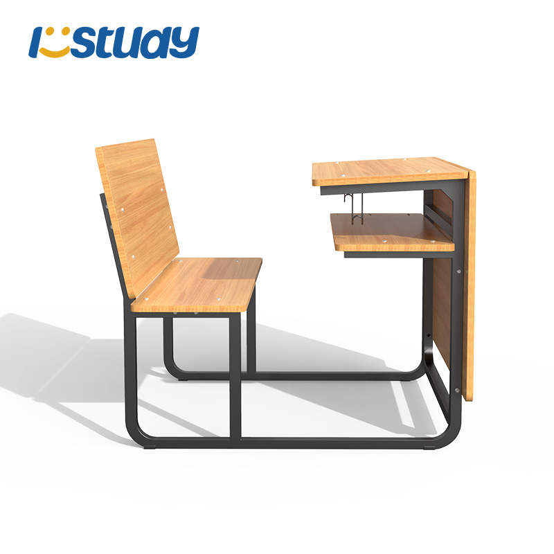Wooden Student Classroom Bench Desk