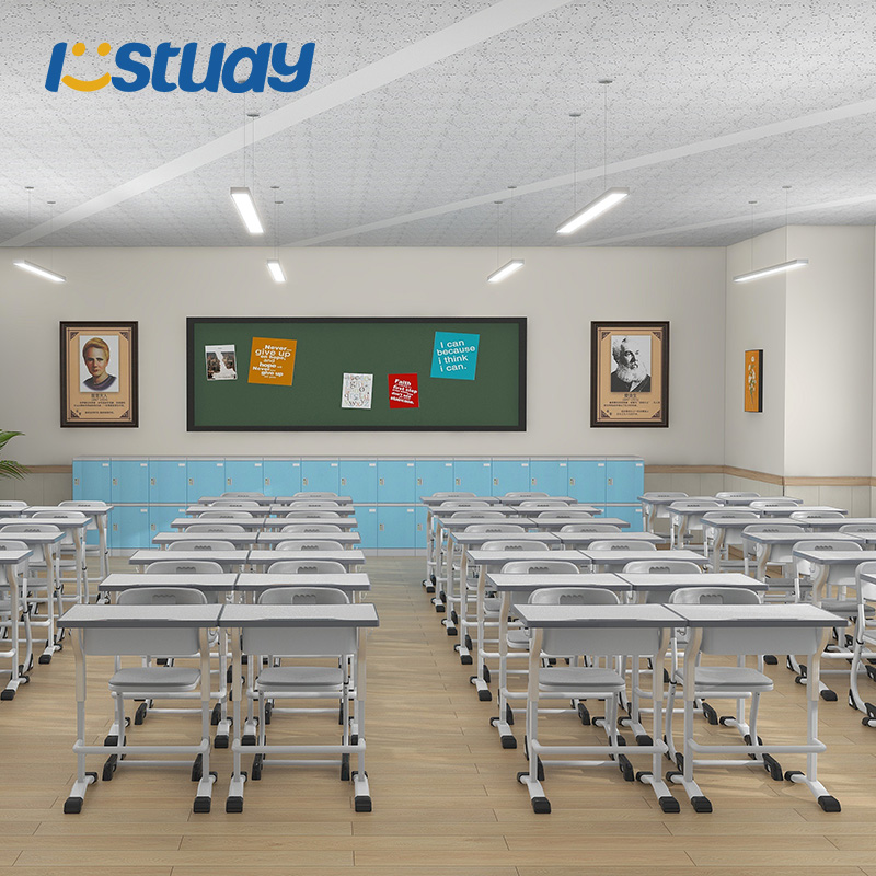 Taules i cadires ajustables per a estudiants per a aules