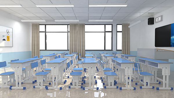 student desk and chair