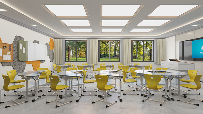 combined desk and chair