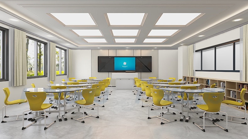 student desks and chairs