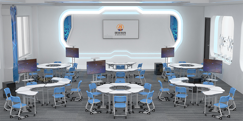 student desks and chairs