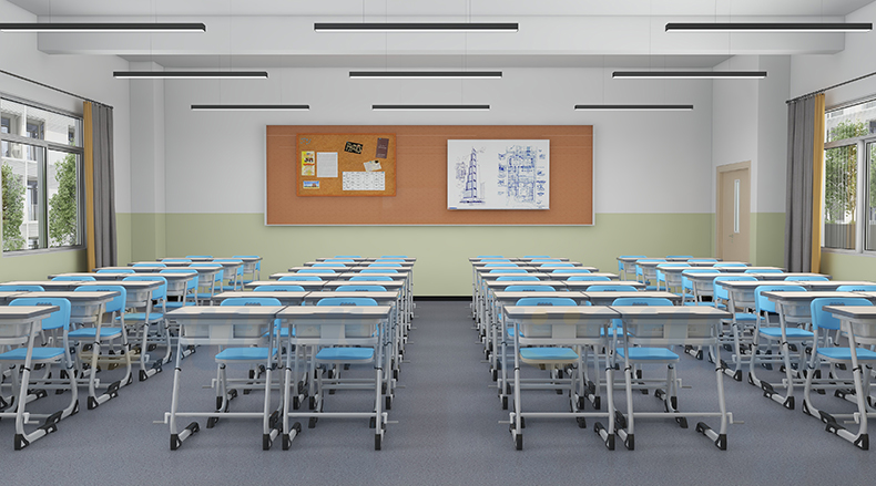 classroom desks and chairs