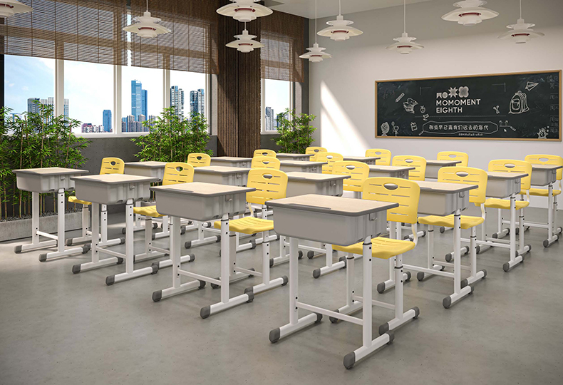 classroom desk with chair