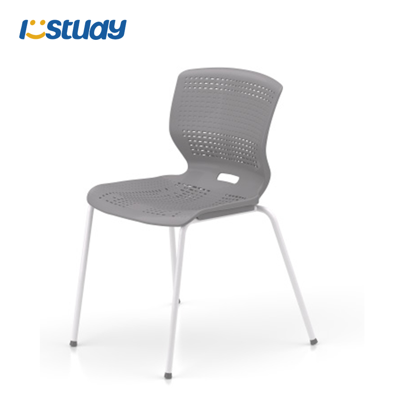 Сині штабелювані стільці для класу для учнів