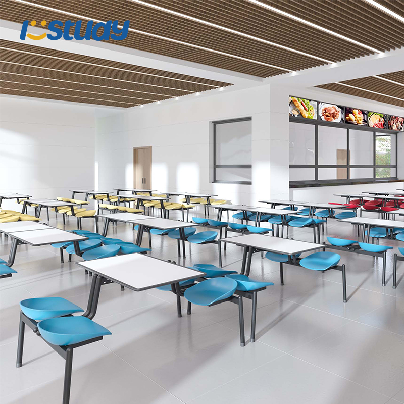 Neliönmuotoinen ruokailuhuoneen aamiaispöytä ja tuolit