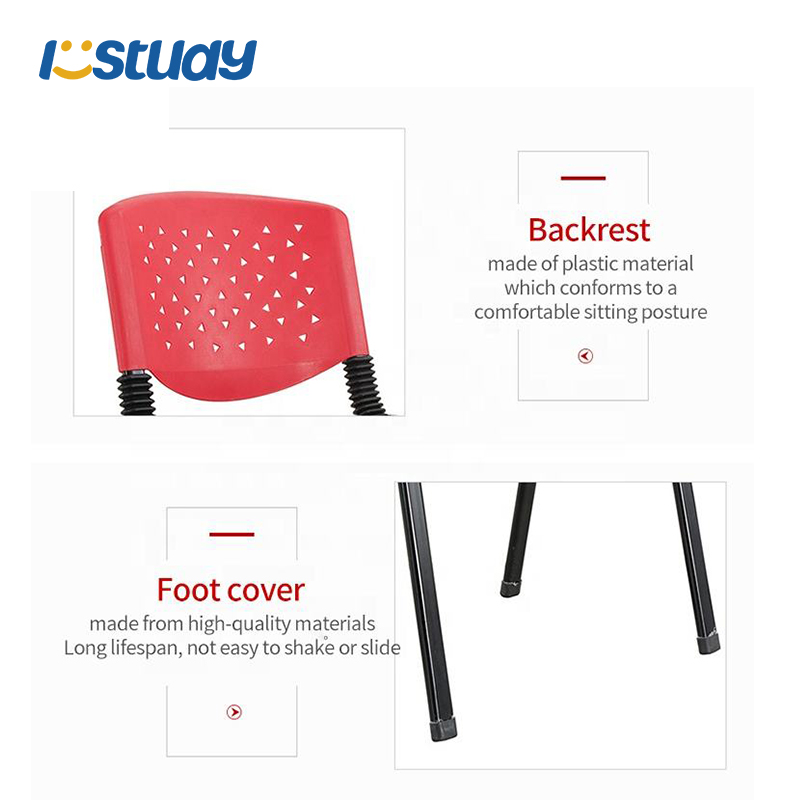 Міцні та зручні пластикові навчальні стільці