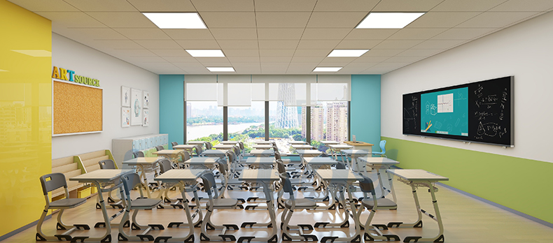 student desk and chair