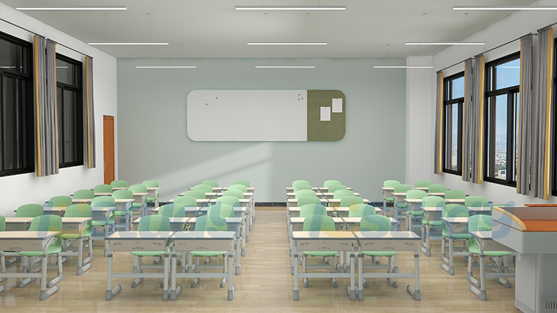 student desks and chairs