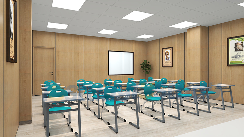 student desk with chair