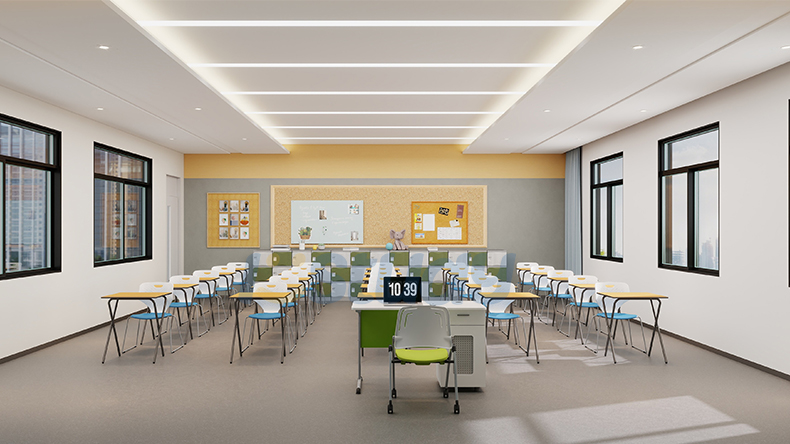 student desk and chair