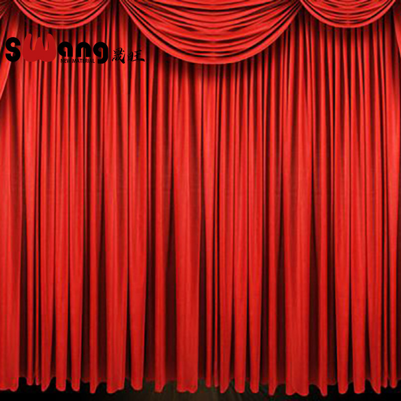 Flame retardant velvet stage curtain