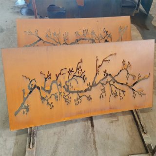 Placa de chapa de acero al carbono corten corrugado S275jr