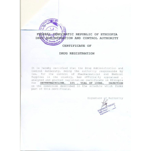 Certificat GMP Etiopia