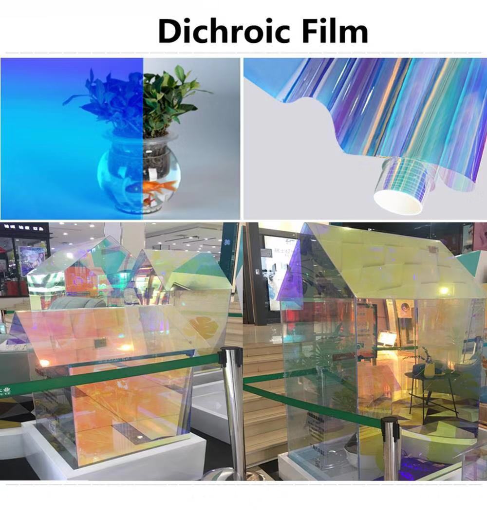 Dichroic Iridescent film Building Insulating Privacy Protection Film